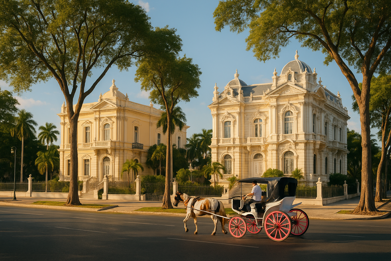 Colorful colonial streets of Mérida, Mexico